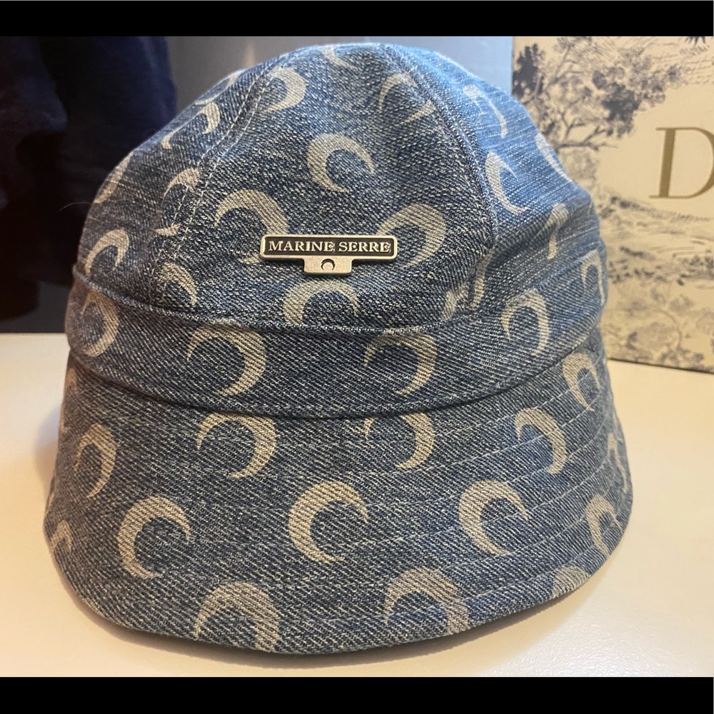 Marine Serre blue moon bucket hat